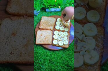 Healthy banana sandwich#tasty #easy #shorts