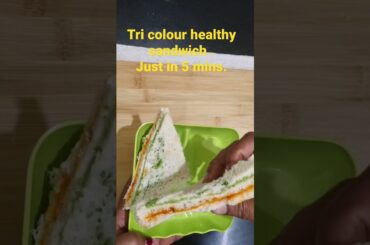 plz like and subscribe. tasty, healthy and easy tricolour sandwich