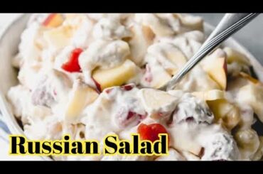 Russian Salad Recipe || Healthy Salad Recipe || Fruit Salad By Sam's Food Hub