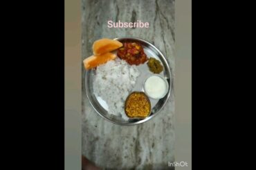 Today's lunch thali, # healthy recipes, # muskmelon, # food, # trending