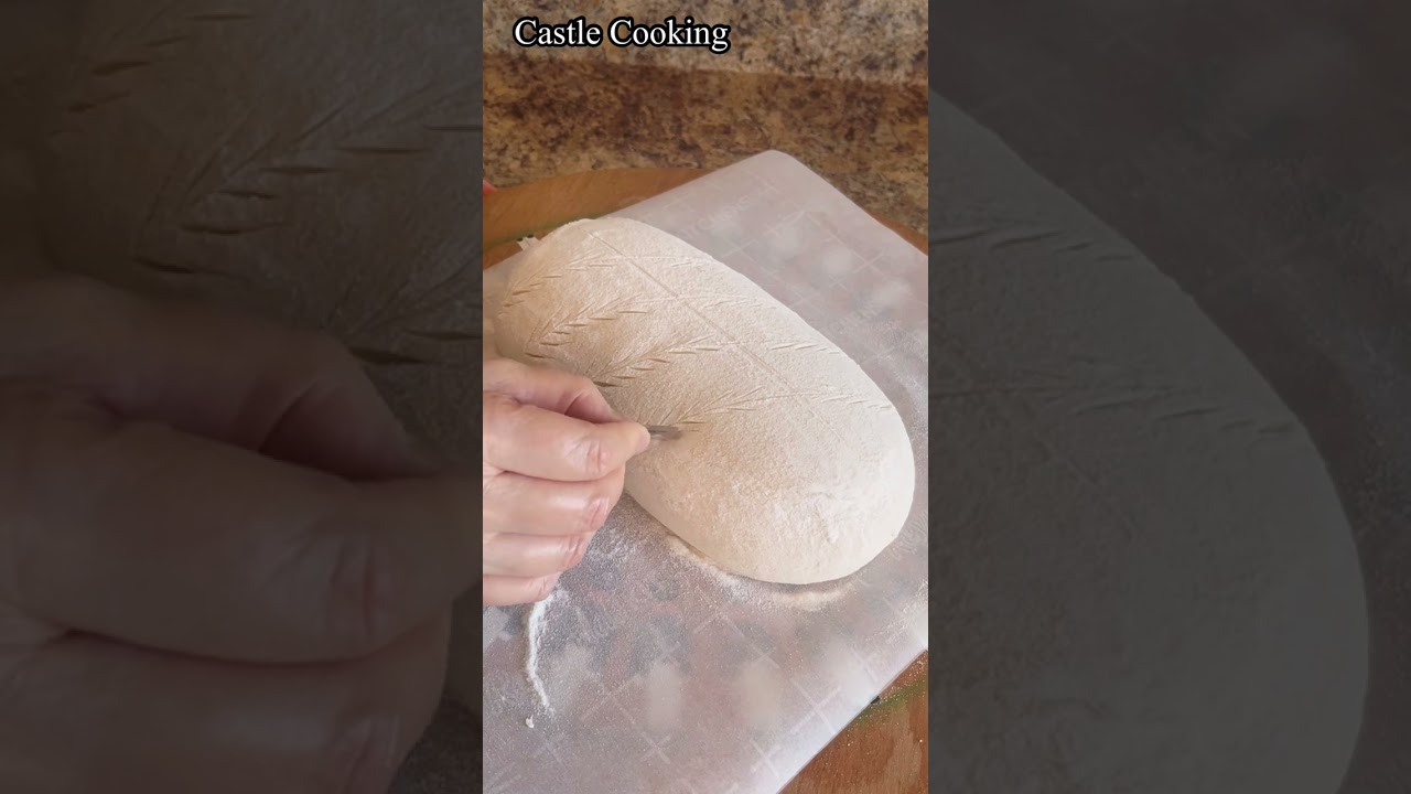 Double Scoring Sourdough Bread / Beautiful Sourdough Bread #shorts Double Scoring Sourdough Bread / Beautiful Sourdough Bread #shorts