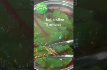 Healthy and delicious warm beet green salad #healthycooksee #healthy #salad #beetroot