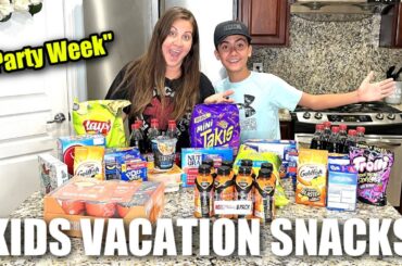 VACATION SNACK IDEAS FOR KIDS | Kids choose their own VACATION SNACKS before Leaving on Vacation