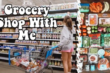 GROCERY SHOP WITH ME!! grocery haul for the week + healthy recipes