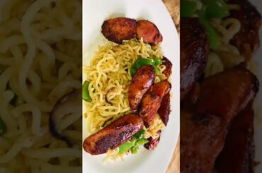 Instant noodles/Indomie & sausages. Quick healthy dinner recipes #kenyanrecipes