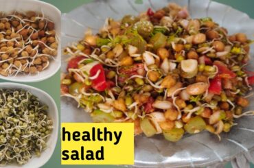 Weightloss protein salad/healthy salad recipe/sprouts/ Hindi Cooking recipes