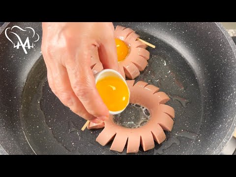 Super Delicious Sunflower Sausage and Egg Recipe Amazing breakfast #48 Super Delicious Sunflower Sausage and Egg Recipe Amazing breakfast #48
