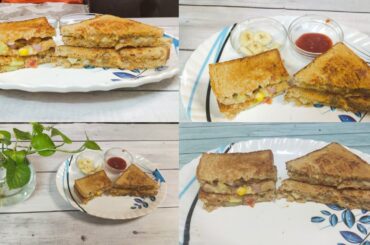 2 Healthy Bread Sandwich Recipes | Peanut Butter & Veg Bread Sandwich | Easy to make