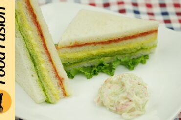 Rainbow Sandwich recipe by Food Fusion