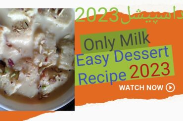 Only Milk And Bread Easy Dessert Recipe|Easy Dessert Recipe|(Recipes @ village cooking with Tooba)