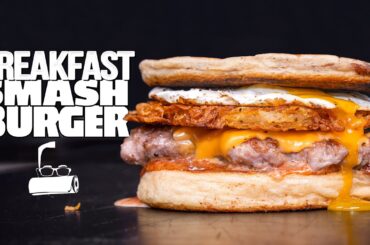 THE BEST BREAKFAST SMASHBURGER...OH SNAP! | SAM THE COOKING GUY