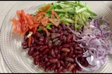 Beans salad Recipe |  Healthy salad  | Weight Loss Salad |  Red Beans -