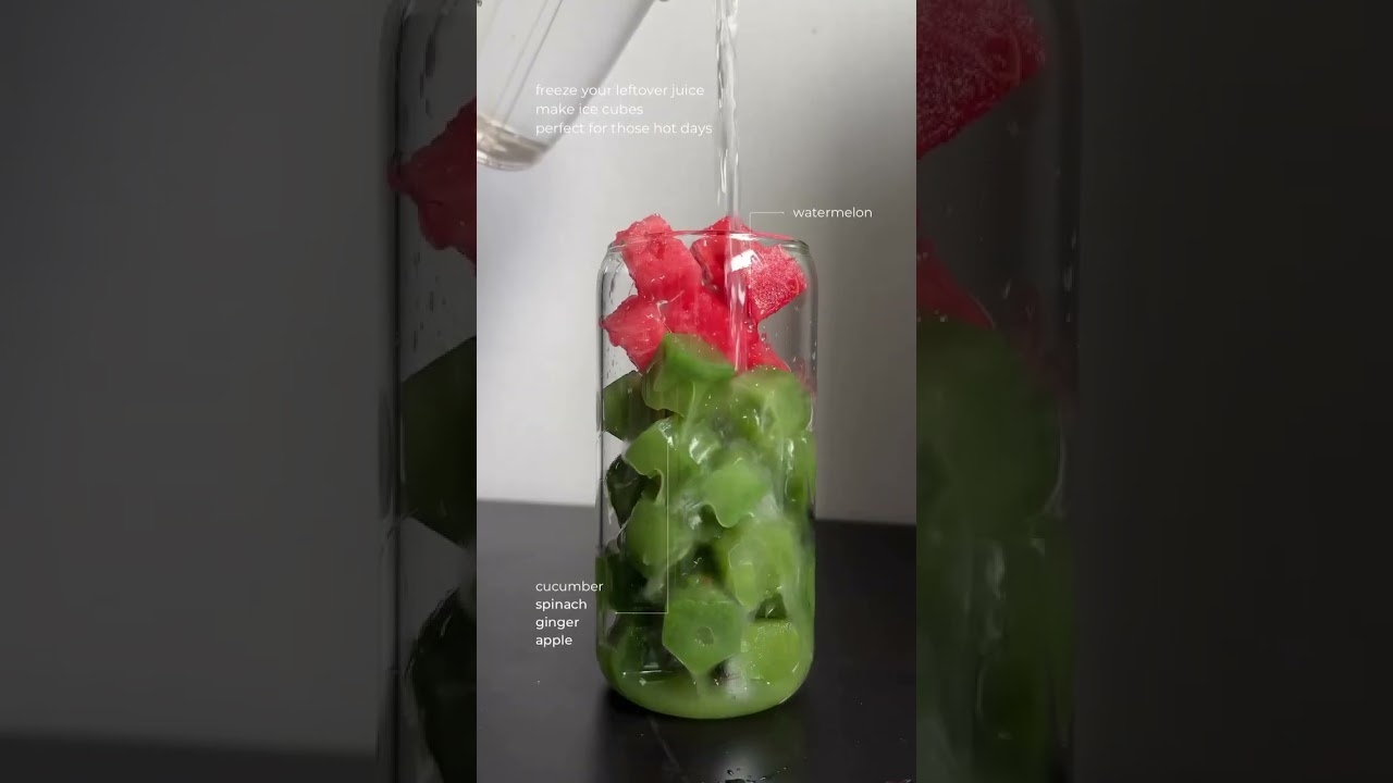 Healthy mocktails! Fruit juice and watermelon ice cubes #shorts #healthyfood #recipe Healthy mocktails! Fruit juice and watermelon ice cubes #shorts #healthyfood #recipe