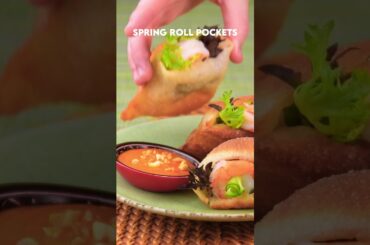Take your spring rolls up a notch! This spring roll pocket hack is sure to impress! #shorts