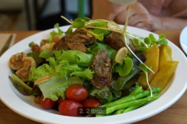 How To Make Mixed Vegetable Salad With Grilled Salmon | Weight Loss and Beauty