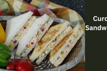 Dahi Sandwich Recipe | Hung Curd Sandwich | Yogurt Veg Sandwich