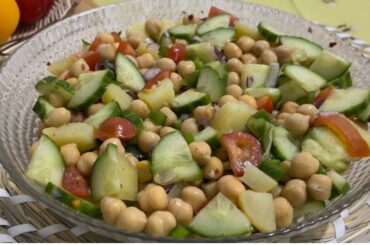 Healthy protein salad recipe/Chickpeas with veg salad recipe