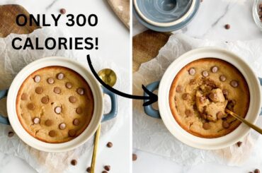 300 Calorie Cookie Dough Baked Oats | healthy cookie baked oats | low calorie and healthy breakfast