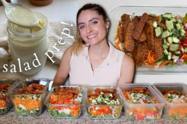 Meal Prep Salads for the Week! Nutritarian Diet