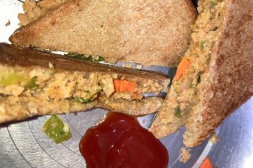 Healthy Breakfast soya chunks with brown bread recipe ||By The Perfect plate #shorts #shortsvedio