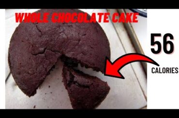 Only 56 calories in this whole chocolate cake-Delicious Low calorie high volume recipe