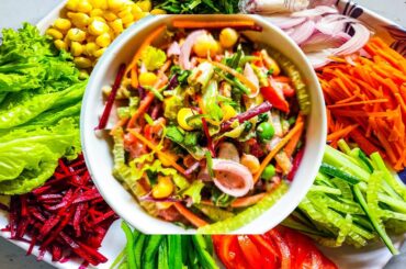 Healthy vegetable salad | Salad Recipes - For weight loss | Veggies salad | Italian herb mayo salad