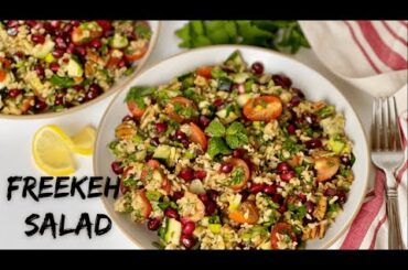 Mediterranean Freekeh Salad | Quick, Healthy And Delicious Salad Recipe | Freekeh Tabbouleh