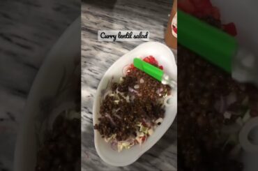 Curry lentil salad "super Easy & Healthy" Lentil salad