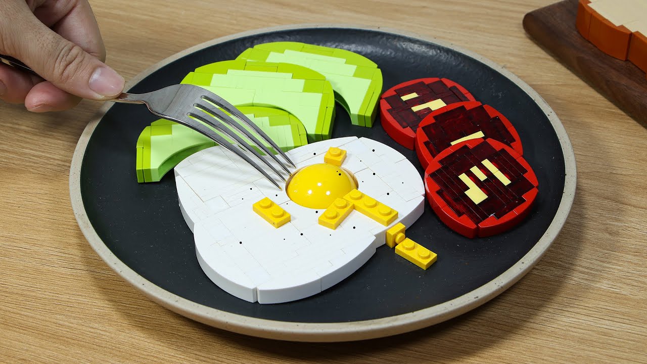Easy Healthy BREAKFAST Recipe: Avocado Toast with Egg | Lego Cooking Food ASMR Easy Healthy BREAKFAST Recipe: Avocado Toast with Egg | Lego Cooking Food ASMR
