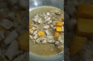 Healthy dinner hack! Ginataang Sitaw at kalabasa #shorts #pinoyfood #pinoydish #coconutmilk #yummy