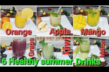 6 Healthy Summer Drinks Recipes NOSuger Natural Sweetness | Refreshing Summer Fruit Juice @SPKH2021