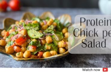 Chickpea Protein Salad | Healthy Protein Salad Recipe