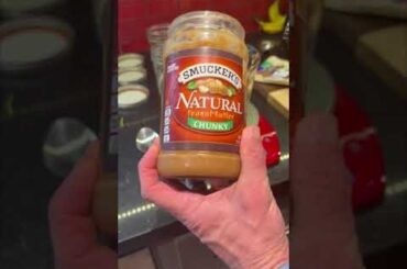 PB & Banana Overnight Oats #oatsrecipe #peanutbutter #lowcalorie #bananas