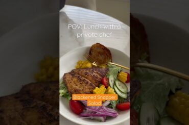 Snapper fish recipe | Fish salad recipe | Healthy Lunch Ideas | Chef Kamariw #privatechef #snapper