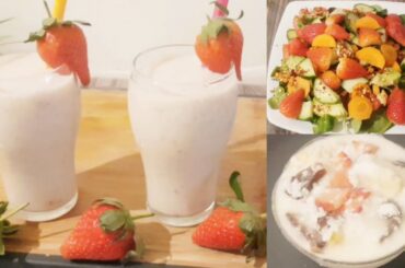 Refreshing Healthy Dates Sabu & strawberry Drinks/Healthy Ifter/Sahori/Lunch recipe/Dud Sabur Recipe