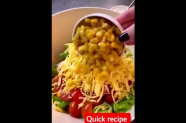 1 Minute Salad|Easy Recipe for a Quick and Healthy Meal| Whip Up a Tasty Salad in Minutes