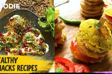 Healthy & Tasty Snacks Recipes | Oats Rava Idli Burger | Gluten-Free Papdi Chaat | The Foodie