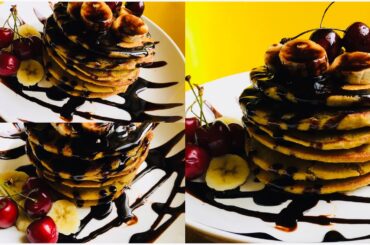 Oats & Banana Pancakes | Healthy breakfast diy | Low calorie pancake recipe | protien pancakes