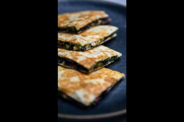 Easy Mushroom Quesadillas - Vegan Healthy Dinner Recipe