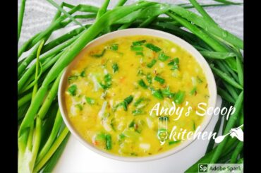 Healthy Spring onion Dal | Green onion recipes | Healthy lunch box recipes
