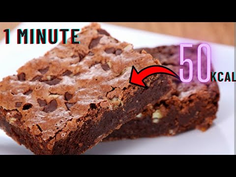 1 minute Microwave BROWNIE recipe-Easy low calorie brownie recipe ever-50 calorie healthy BROWNIE 1 minute Microwave BROWNIE recipe-Easy low calorie brownie recipe ever-50 calorie healthy BROWNIE