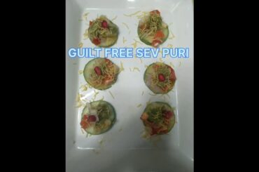 GUILT FREE SEV PURI #shorts  #viral  #ytshorts  #food  #chaat #summerrecipes  #weightloss