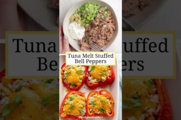 #Tuna Melt Stuffed Bell Peppers, subscribe for more healthy recipes