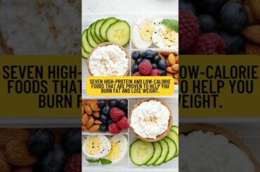 7 High Protein & Low-Calorie FAT LOSS Foods That ACTUALLY Work #shorts