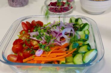 Delicious Chickpea Salad Recipe | Chickpea with Pomegranate Salad | Healthy Vegan Salad