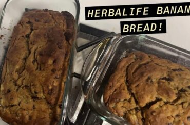 Herbalife Chocolate Chip Banana Bread | Homemade Dessert | Healthy | No Added Sugar