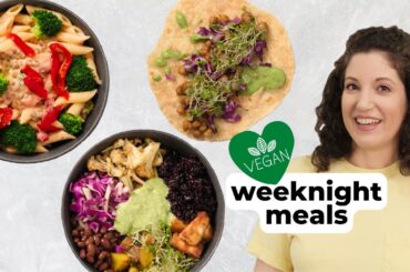 Easy Vegan Dinner Recipes (Healthy & Delicious!) #vegancooking