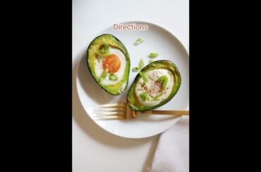 Avocado Boat Egg Bake | Recipe #shorts #healthy #recipe #food