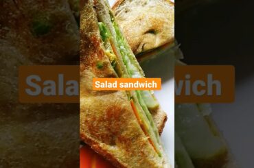 Toasted  Salad Sandwich recipe #healthy breakfast ideas#youtube shorts #viral #ytshorts#shorts