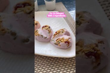 Healthy ice cream#granola #greekyogurt #healthydessert #sugarfreerecipe #healthyrecipes #frozenfood